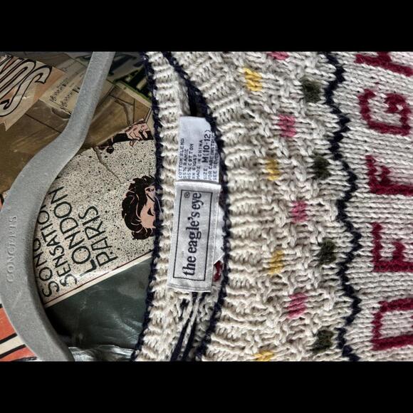 The Eagle's Eye Vintage Alphabet Sweater - Picture 3 of 3